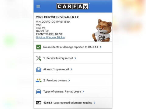 2023 Chrysler Voyager LX