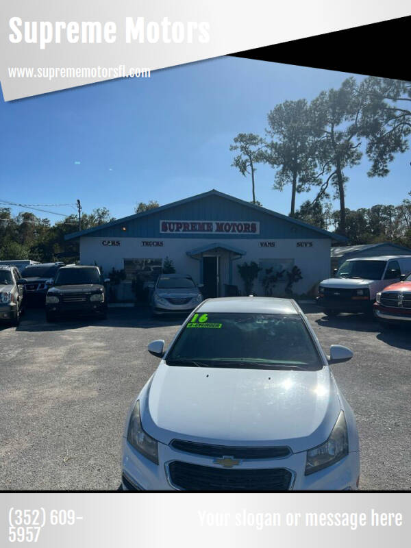 2016 Chevrolet Cruze Limited for sale at Supreme Motors in Leesburg FL