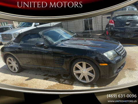 2005 Chrysler Crossfire for sale at UNITED MOTORS in Mckinney TX