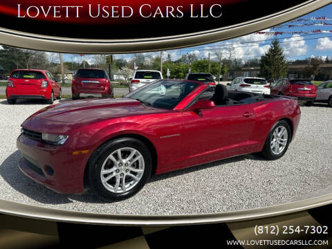2014 Chevrolet Camaro for sale at Lovett Used Cars LLC in Washington IN