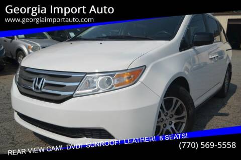 2012 Honda Odyssey for sale at Georgia Import Auto in Alpharetta GA