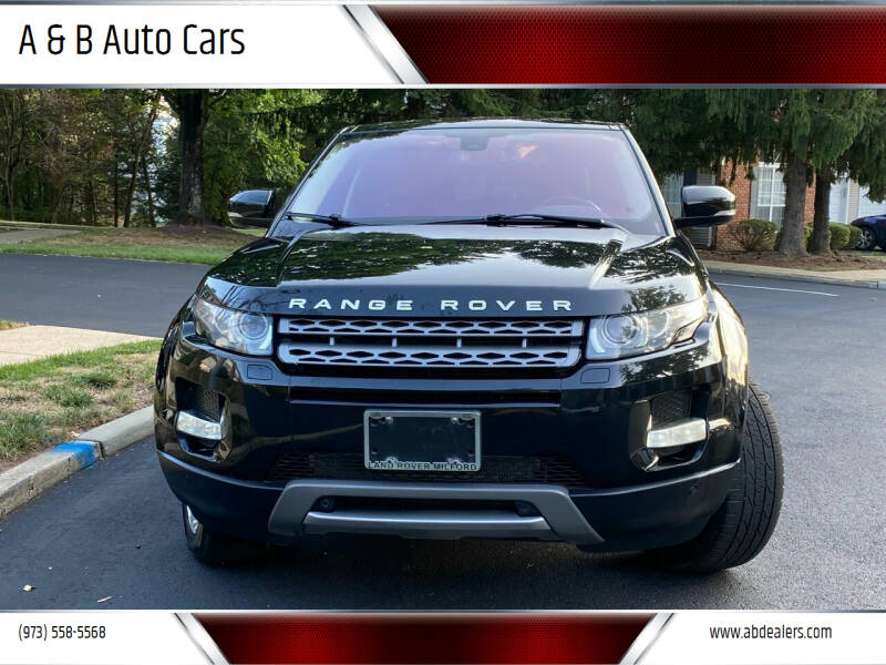 2012 Land Rover Range Rover Evoque for sale at A & B Auto Cars in Newark NJ