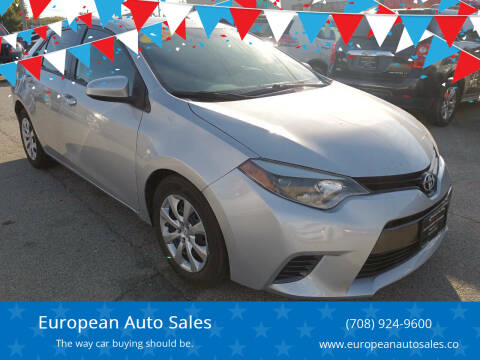 2016 Toyota Corolla for sale at European Auto Sales in Bridgeview IL