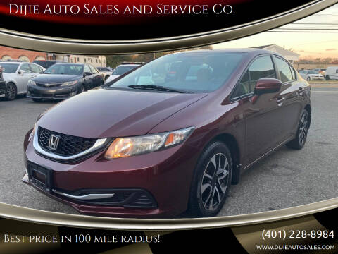 2015 Honda Civic for sale at Dijie Auto Sales and Service Co. in Johnston RI