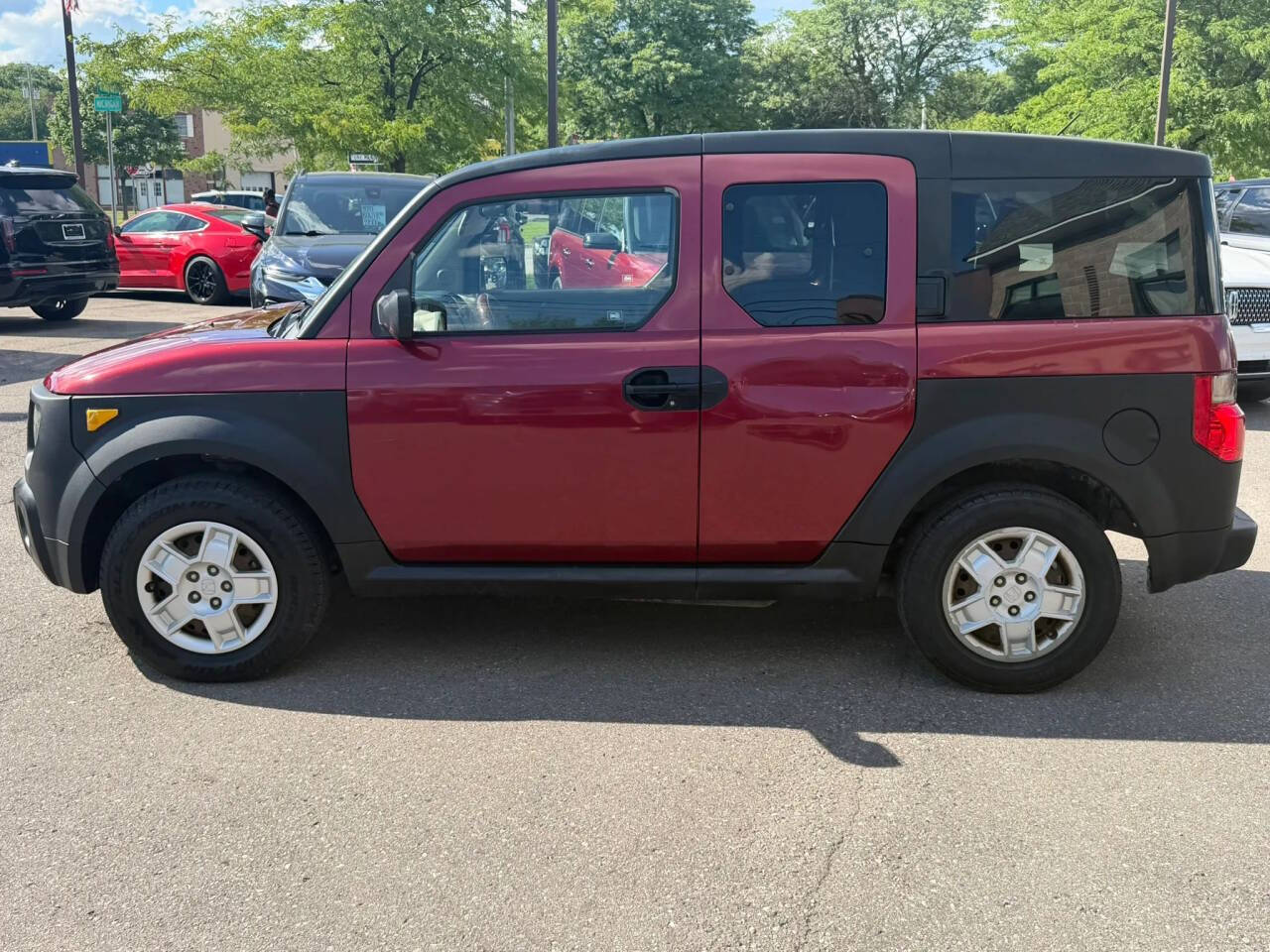 Dk. Red 2007 Honda Element LX LX 4dr SUV 5A 2