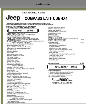2021 Jeep Compass Latitude