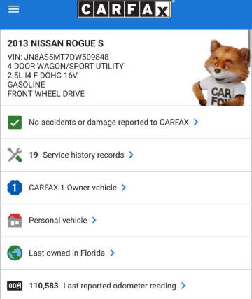 2013 Nissan Rogue SV w/SL Package