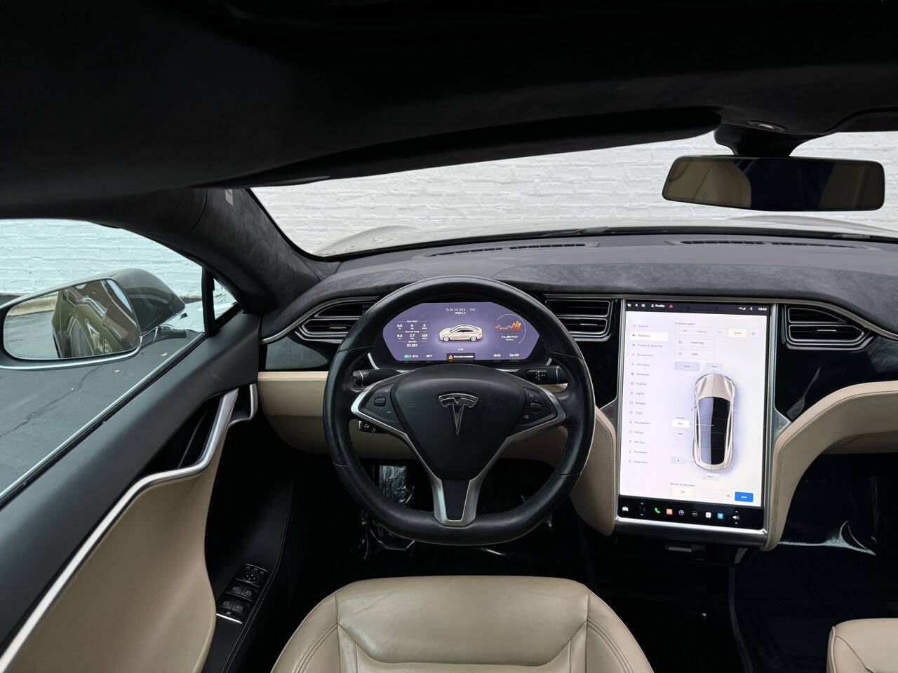 Brown 2015 Tesla Model S 85D AWD 85D 4dr Liftback 41