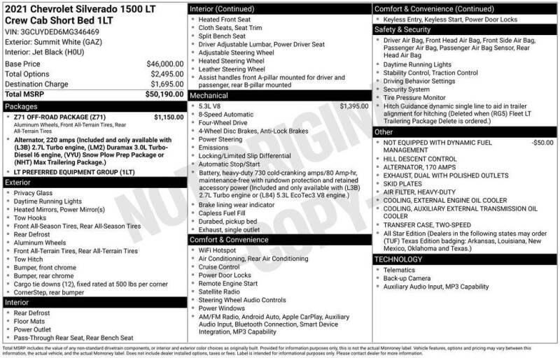 2021 Chevrolet Silverado 1500