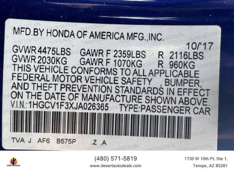 2018 Honda Accord Sport