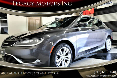2015 Chrysler 200 for sale at Legacy Motors Inc in Sacramento CA