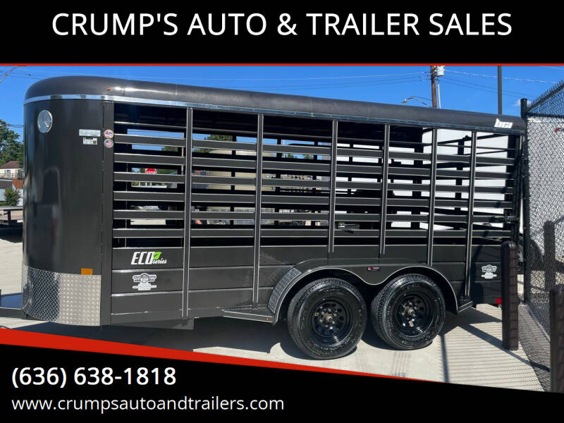 2023 GoodGuys 16’ Livestock Trailer for sale at CRUMP'S AUTO & TRAILER SALES in Crystal City MO