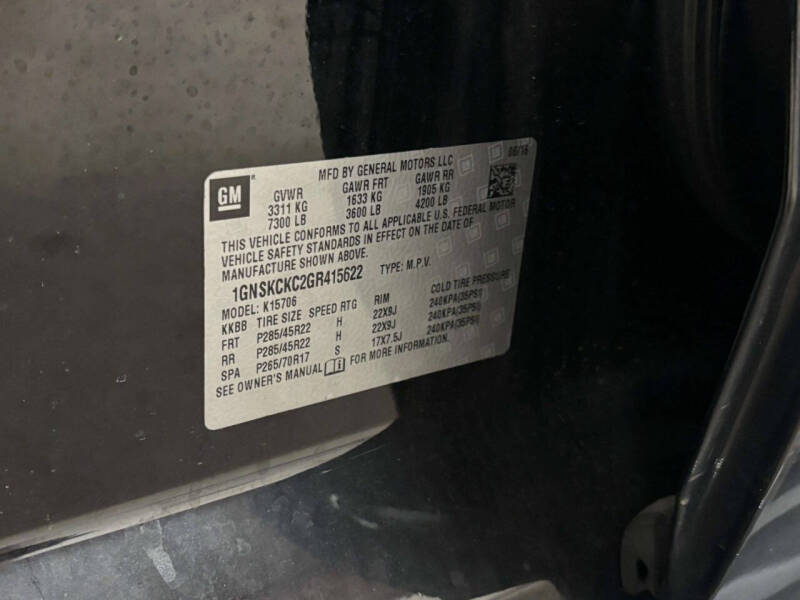 2016 Chevrolet Tahoe LTZ