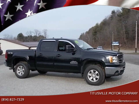 2013 GMC Sierra 1500 for sale at Titusville Motor Company in Titusville PA