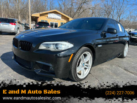 2013 BMW 5 Series for sale at E and M Auto Sales in Elgin IL
