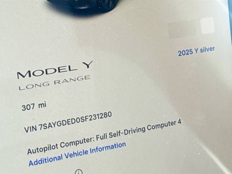 2025 Tesla Model Y Long Range