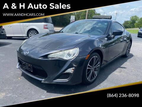 2013 Scion FR-S for sale at A & H Auto Sales in Greenville SC