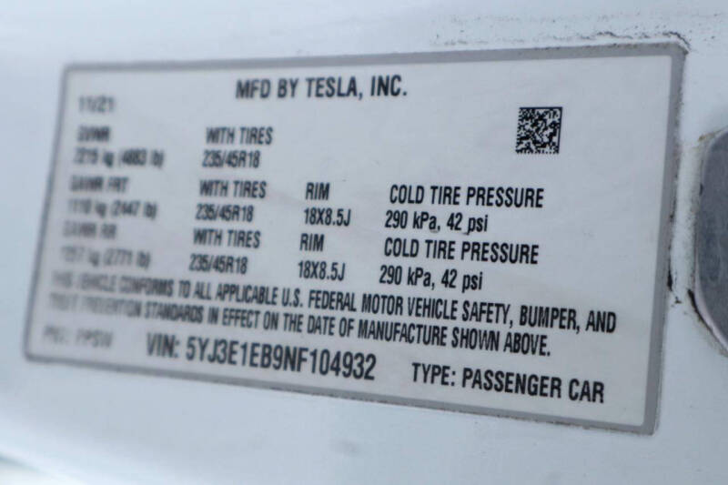 2022 Tesla Model 3 Long Range
