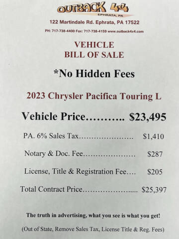 2023 Chrysler Pacifica Touring L