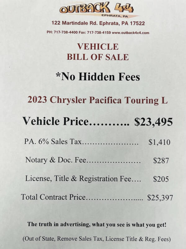 2023 Chrysler Pacifica Touring L