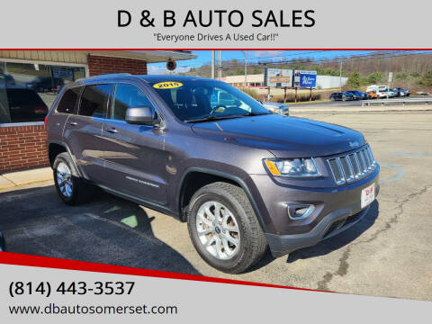 2015 Jeep Grand Cherokee for sale at D & B AUTO SALES in Somerset PA