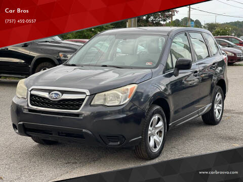2014 Subaru Forester for sale at Car Bros in Virginia Beach VA