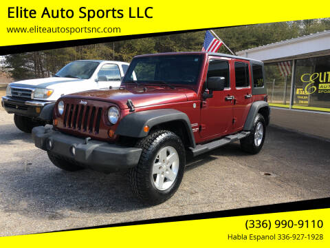 2010 Jeep Wrangler Unlimited for sale at Elite Auto Sports LLC in Wilkesboro NC
