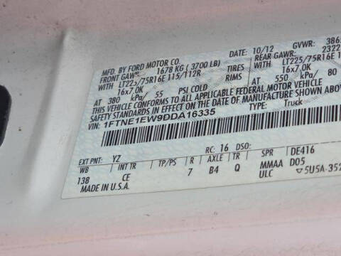 2013 Ford E-Series E-150