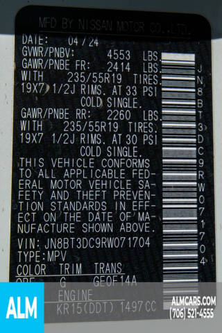 2024 Nissan Rogue Platinum