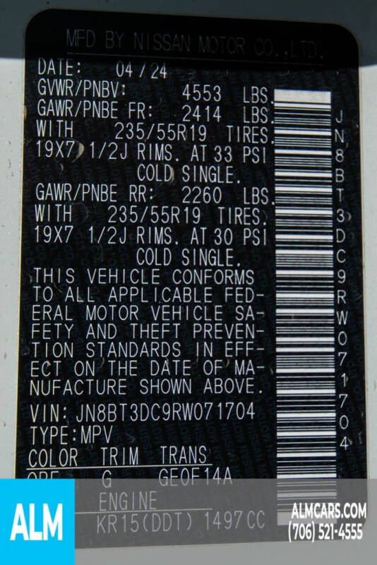 2024 Nissan Rogue Platinum