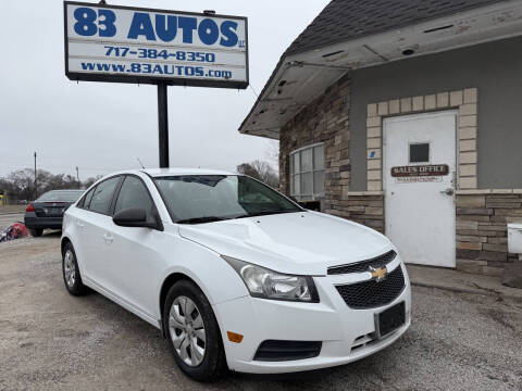 2013 Chevrolet Cruze for sale at 83 Autos LLC in York PA
