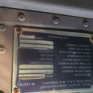 1986 AM General HMMWV