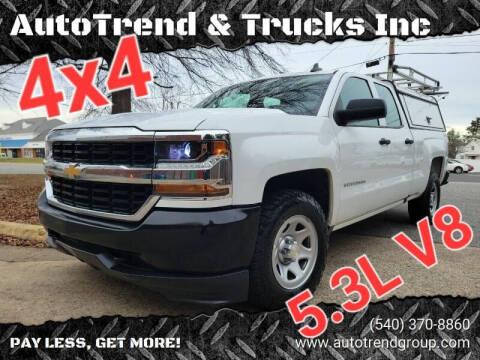 2018 Chevrolet Silverado 1500 for sale at AutoTrend & Trucks Inc in Fredericksburg VA