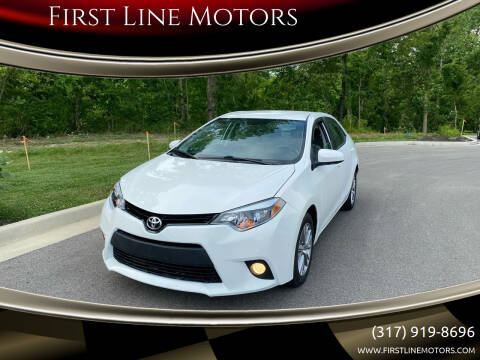 2014 Toyota Corolla for sale at First Line Motors in Jamestown IN