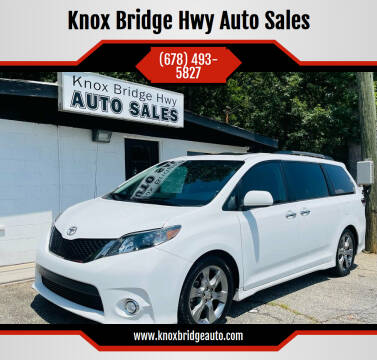 2013 Toyota Sienna for sale at Knox Bridge Hwy Auto Sales in Canton GA