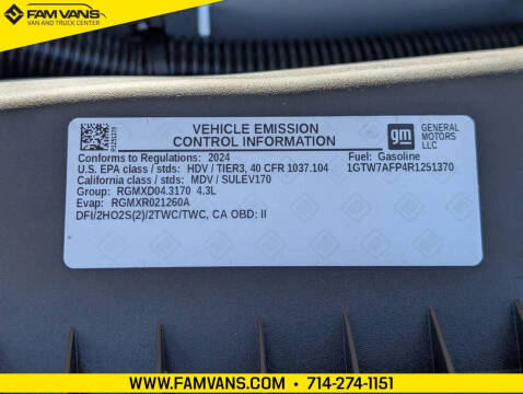 2024 GMC Savana 2500