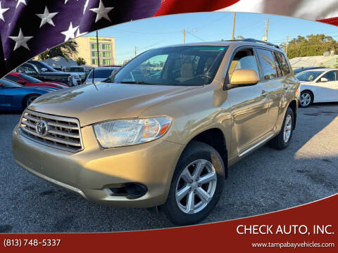 2009 Toyota Highlander for sale at CHECK AUTO, INC. in Tampa FL