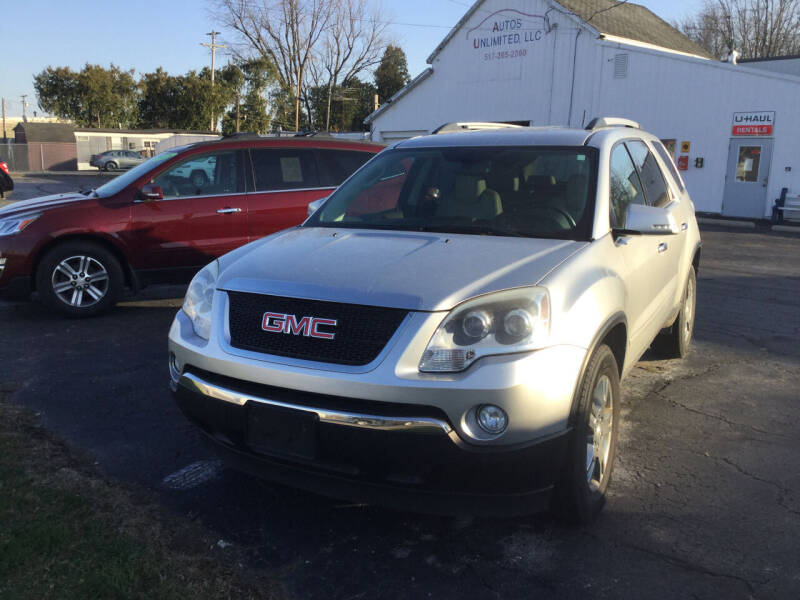 2011 GMC Acadia for sale at Autos Unlimited, LLC in Adrian MI