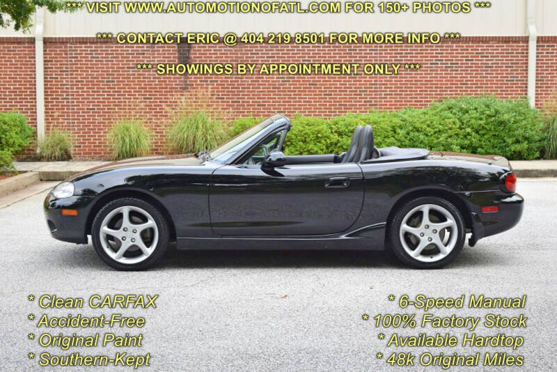 2003 Mazda MX-5 Miata for sale at Automotion Of Atlanta in Conyers GA