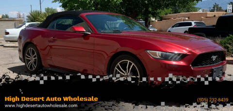 2016 Ford Mustang for sale at High Desert Auto Wholesale in Albuquerque NM