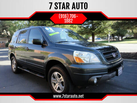 2003 Honda Pilot for sale at 7 STAR AUTO in Sacramento CA