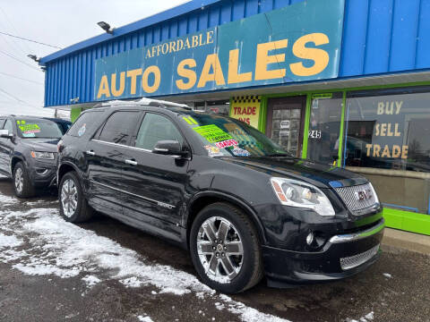 2011 GMC Acadia for sale at Affordable Auto Sales of Michigan in Pontiac MI