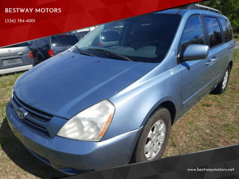 2007 Kia Sedona for sale at BESTWAY MOTORS in Winston Salem NC