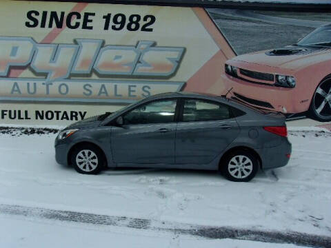2017 Hyundai Accent for sale at Pyles Auto Sales in Kittanning PA