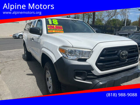 2018 Toyota Tacoma for sale at Alpine Motors in Van Nuys CA