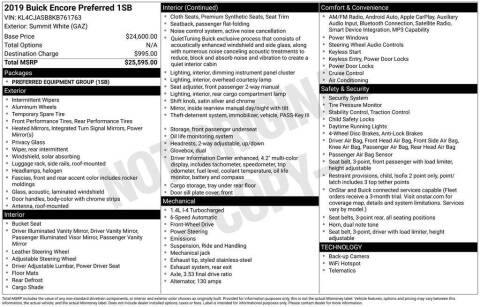 2019 Buick Encore Preferred