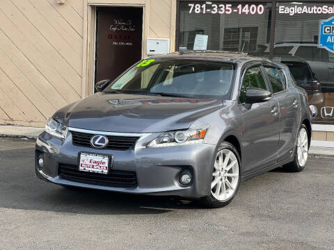 2013 Lexus CT 200h for sale at Eagle Auto Sale LLC in Holbrook MA