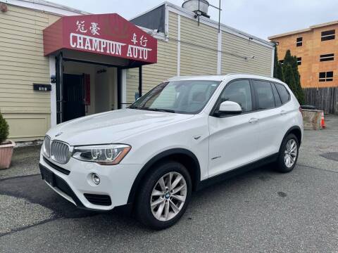 2015 BMW X3 for sale at Champion Auto LLC in Quincy MA