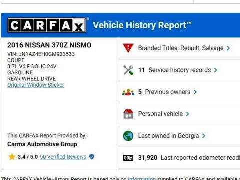 2016 Nissan 370Z NISMO