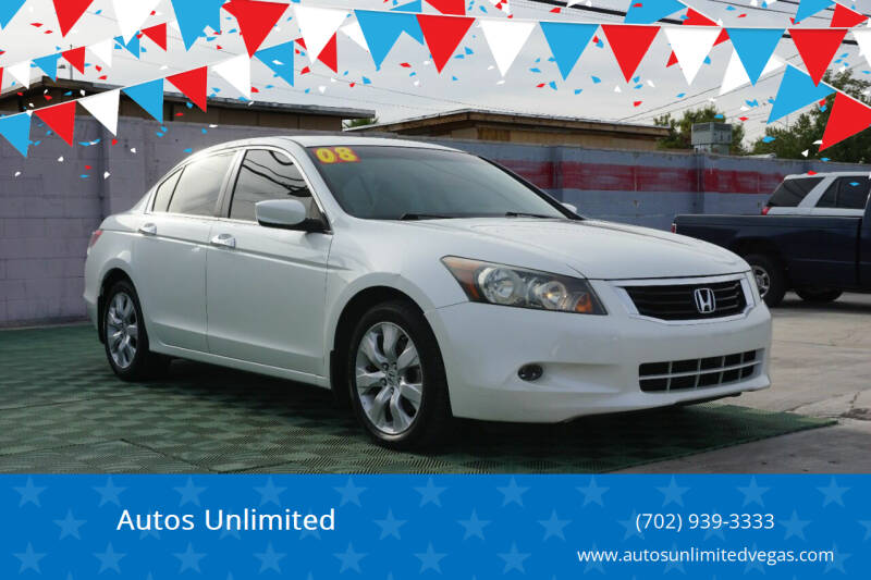 2008 Honda Accord for sale at Autos Unlimited in Las Vegas NV